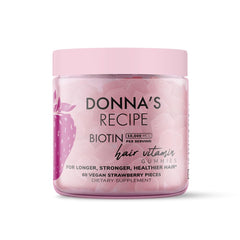 Donna's Recipe by Tabitha Brown frente del frasco mostrando etiqueta y beneficios