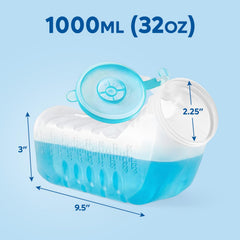 Doomi orinal en uso al lado de una cama, reduce levantadas nocturnas