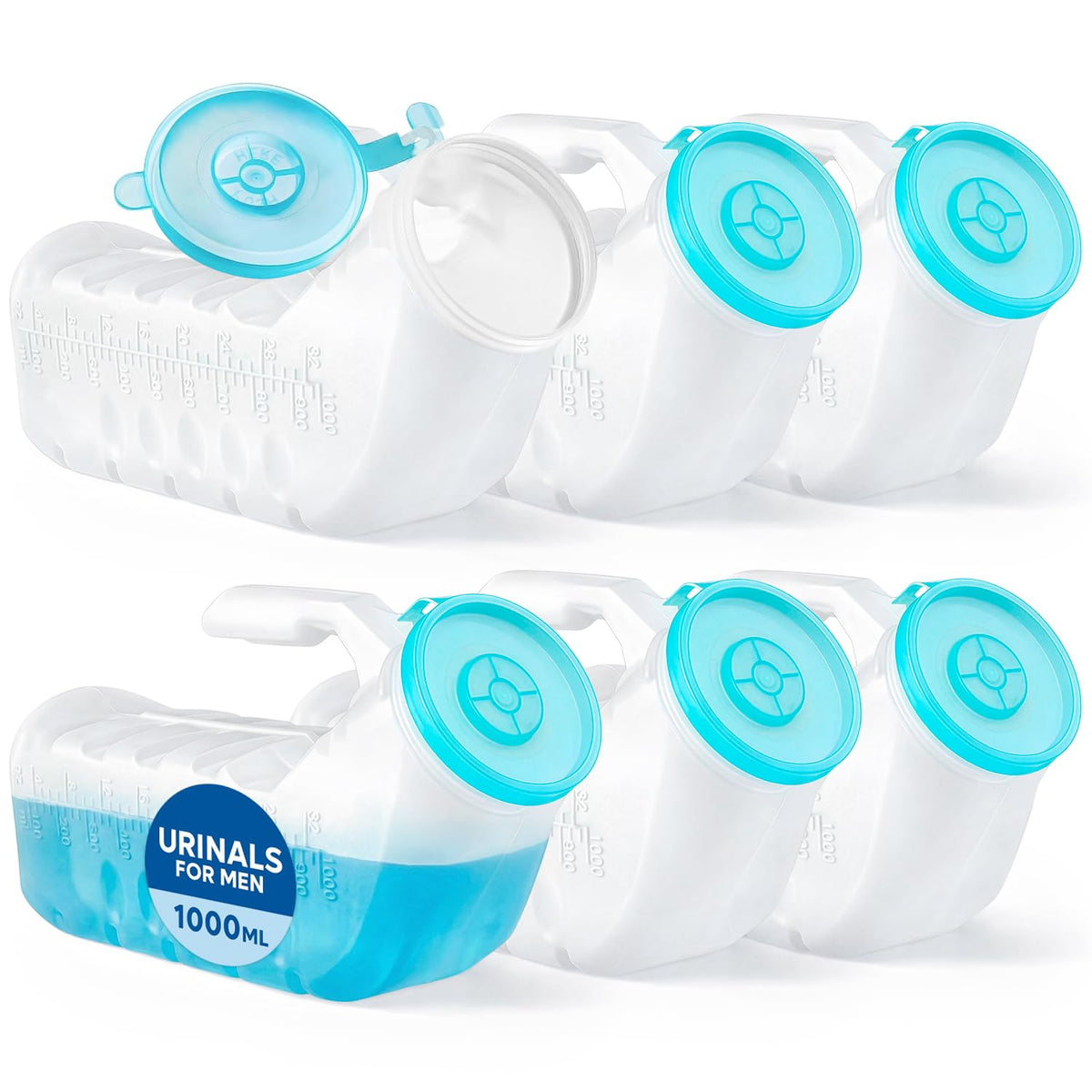 Doomi orinal frontal con tapa que brilla, visibilidad nocturna y gran capacidad
