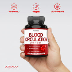 DORADO NUTRITION certificado GMP visible que transmite control de calidad y pruebas de terceros