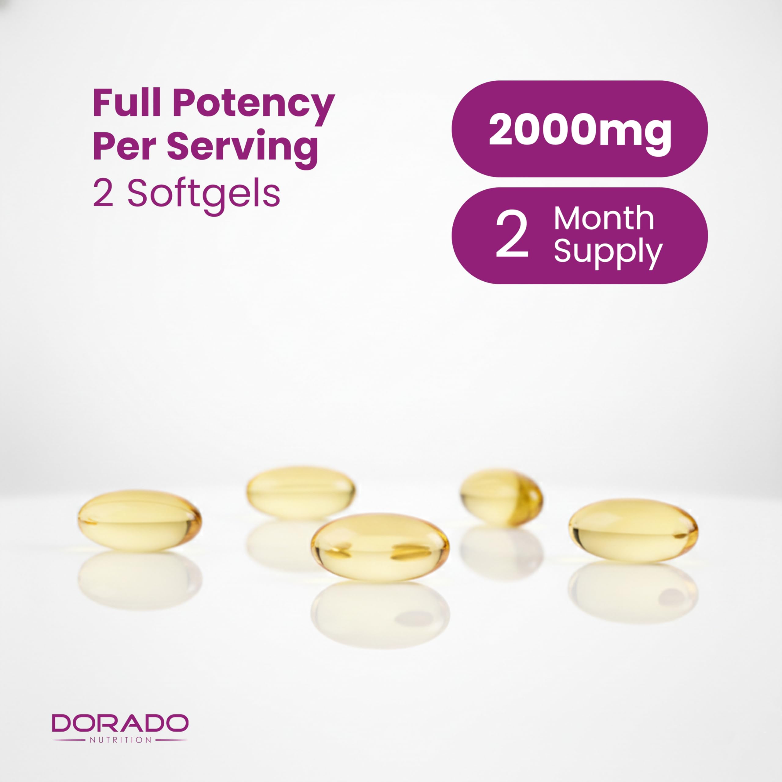 DORADO NUTRITION gotas de aceite de onagra y omega para destacar ingredientes