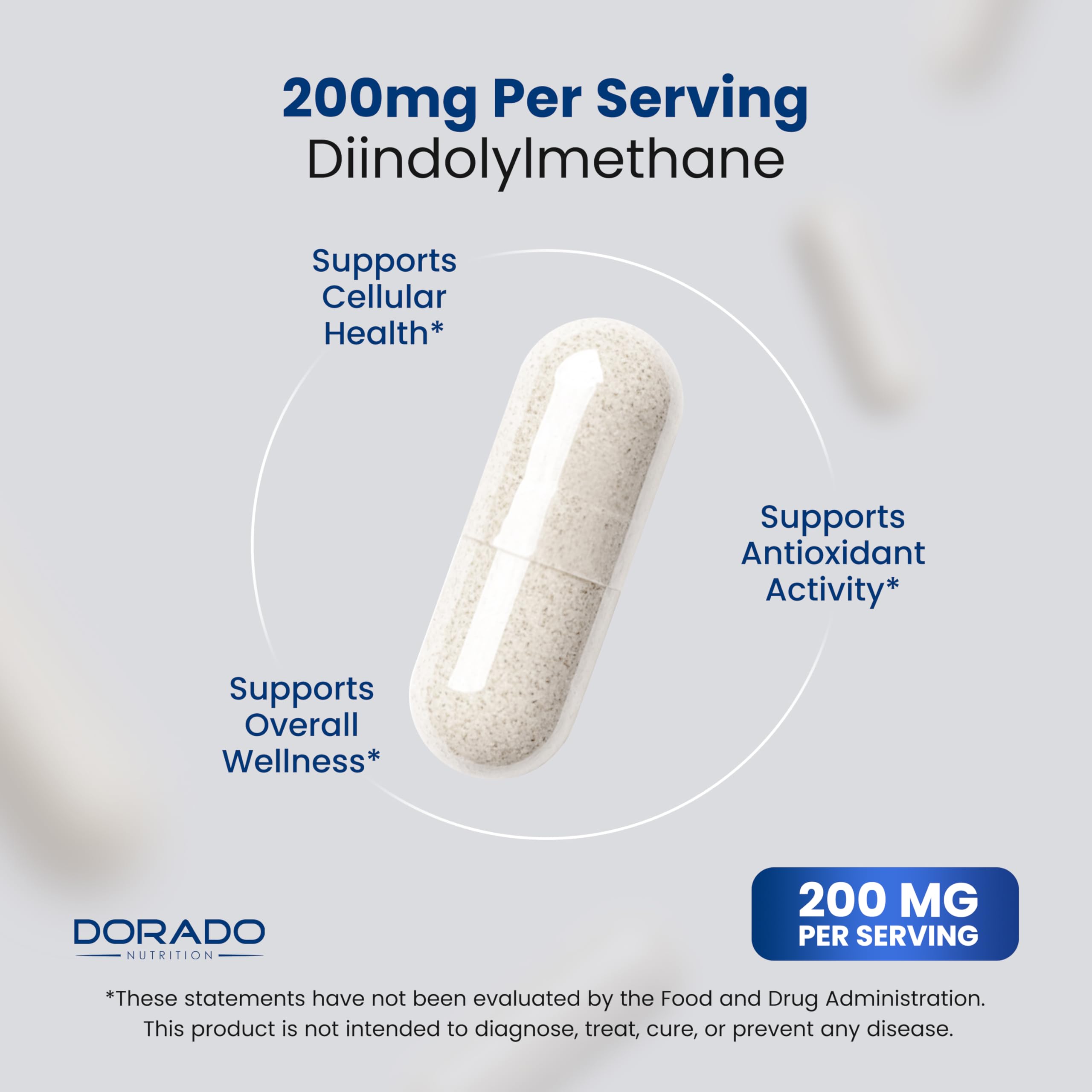 DORADO NUTRITION etiqueta nutricional visible con información de dosis segura