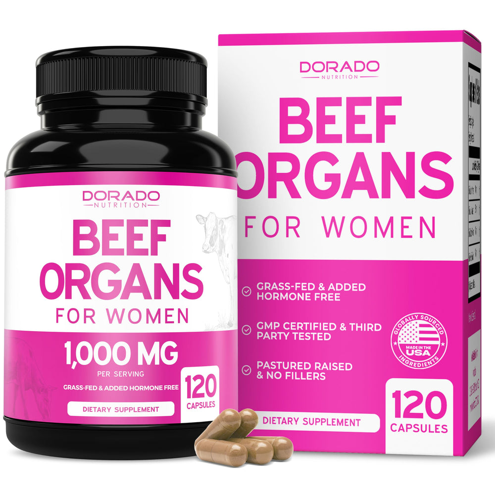 DORADO NUTRITION frasco frontal mostrando 120 cápsulas y etiquetado claro