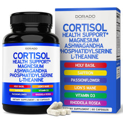 DORADO NUTRITION frasco frontal mostrando etiqueta y beneficio de calma