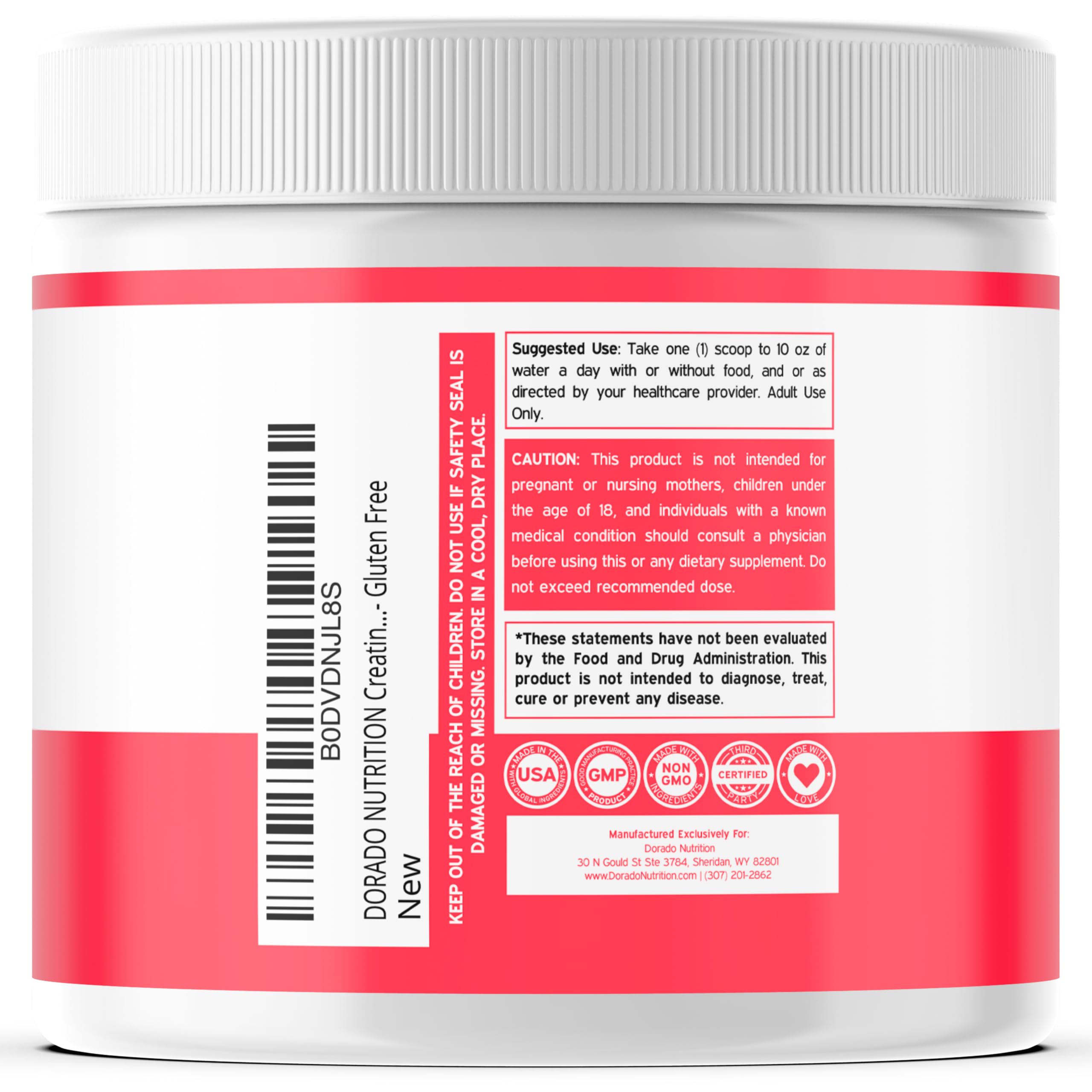 DORADO NUTRITION polvo disuelto en vaso para energía previa al entrenamiento