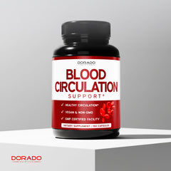 DORADO NUTRITION persona usando suplemento para mejorar confort en piernas después de caminar