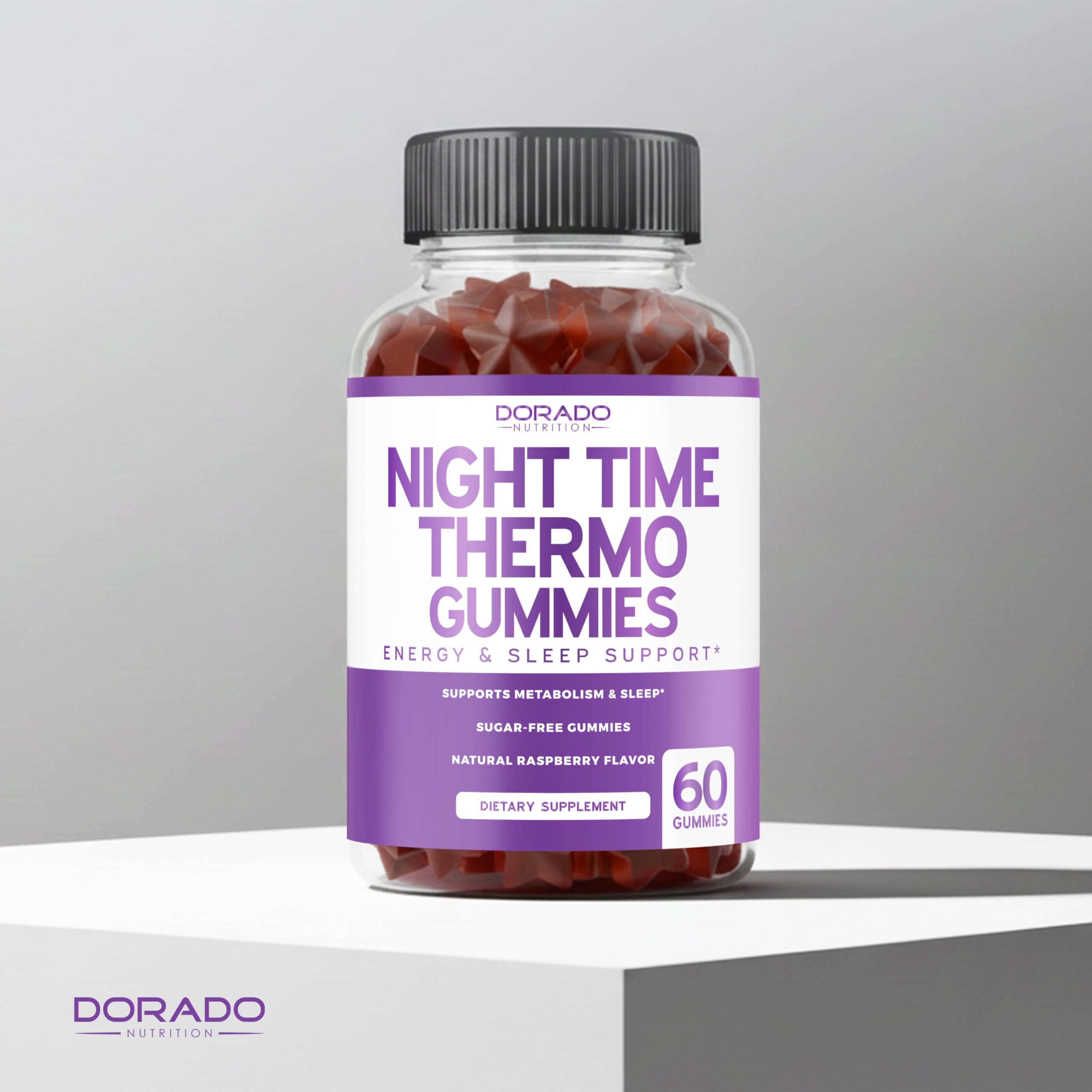 DORADO NUTRITION gominolas junto a almohada sugiriendo rutina nocturna