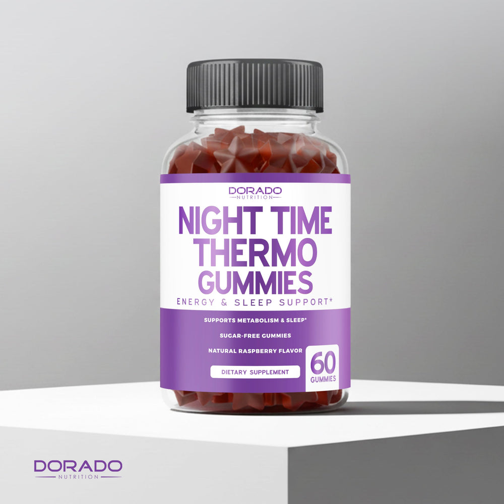 DORADO NUTRITION gominolas junto a almohada sugiriendo rutina nocturna