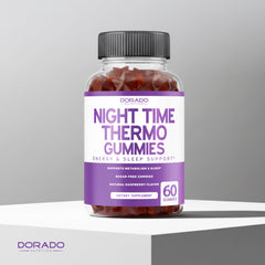 DORADO NUTRITION gominolas junto a almohada sugiriendo rutina nocturna