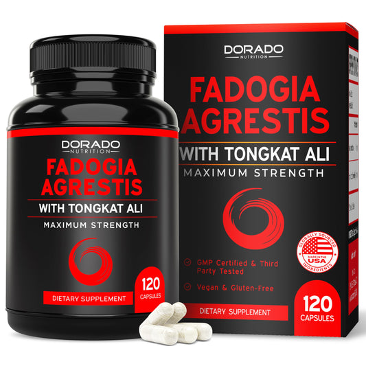 DORADO NUTRITION envase frontal mostrando 120 cápsulas y beneficios claros