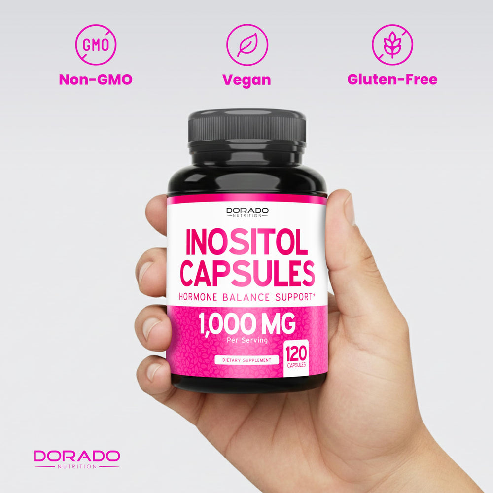 DORADO NUTRITION bote abierto mostrando las 120 cápsulas