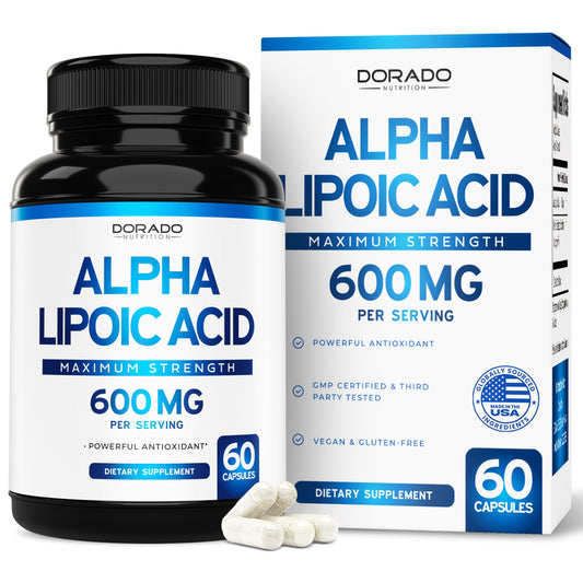 DORADO NUTRITION frasco frontal mostrando etiqueta clara y confianza