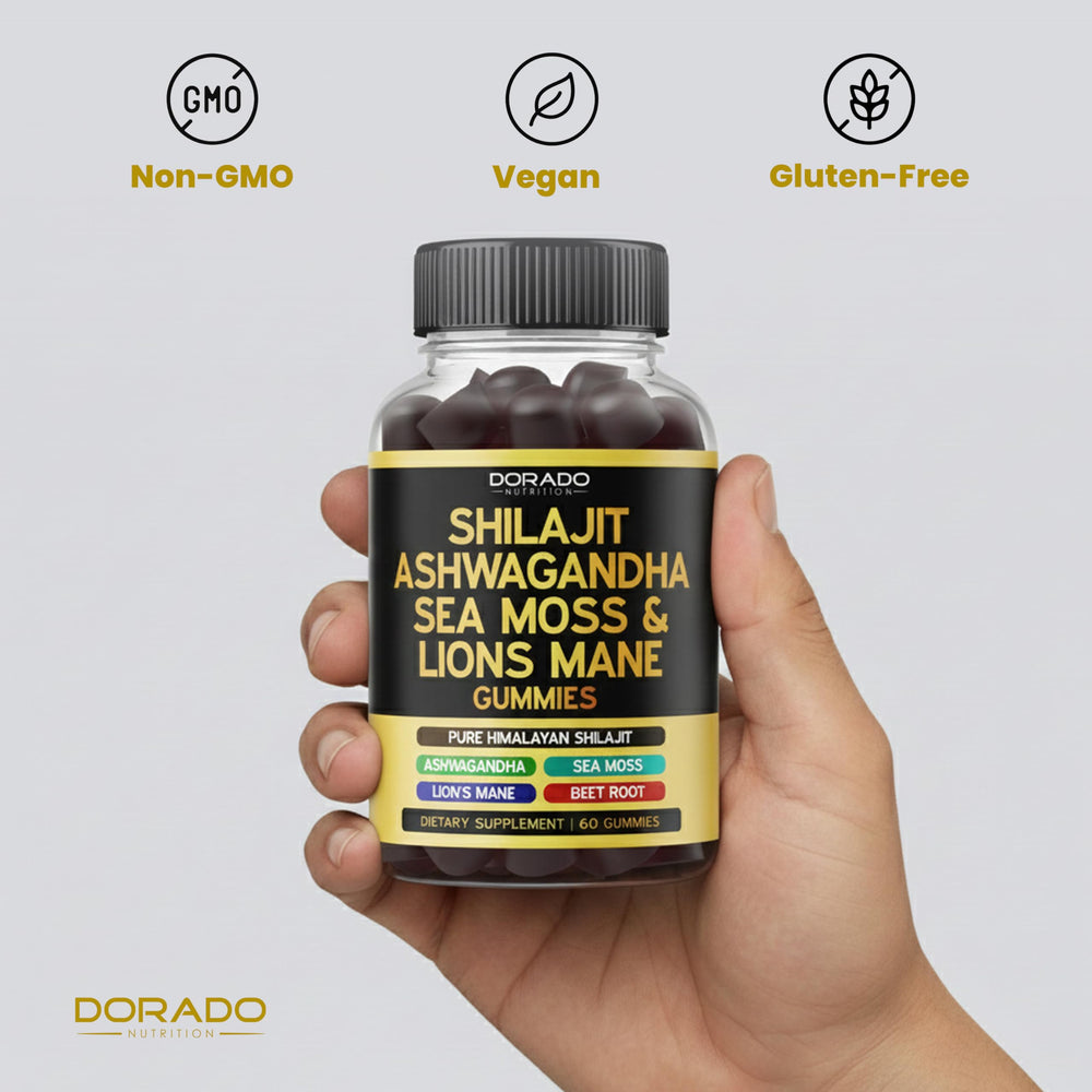 DORADO NUTRITION etiqueta nutricional legible con lista de extractos