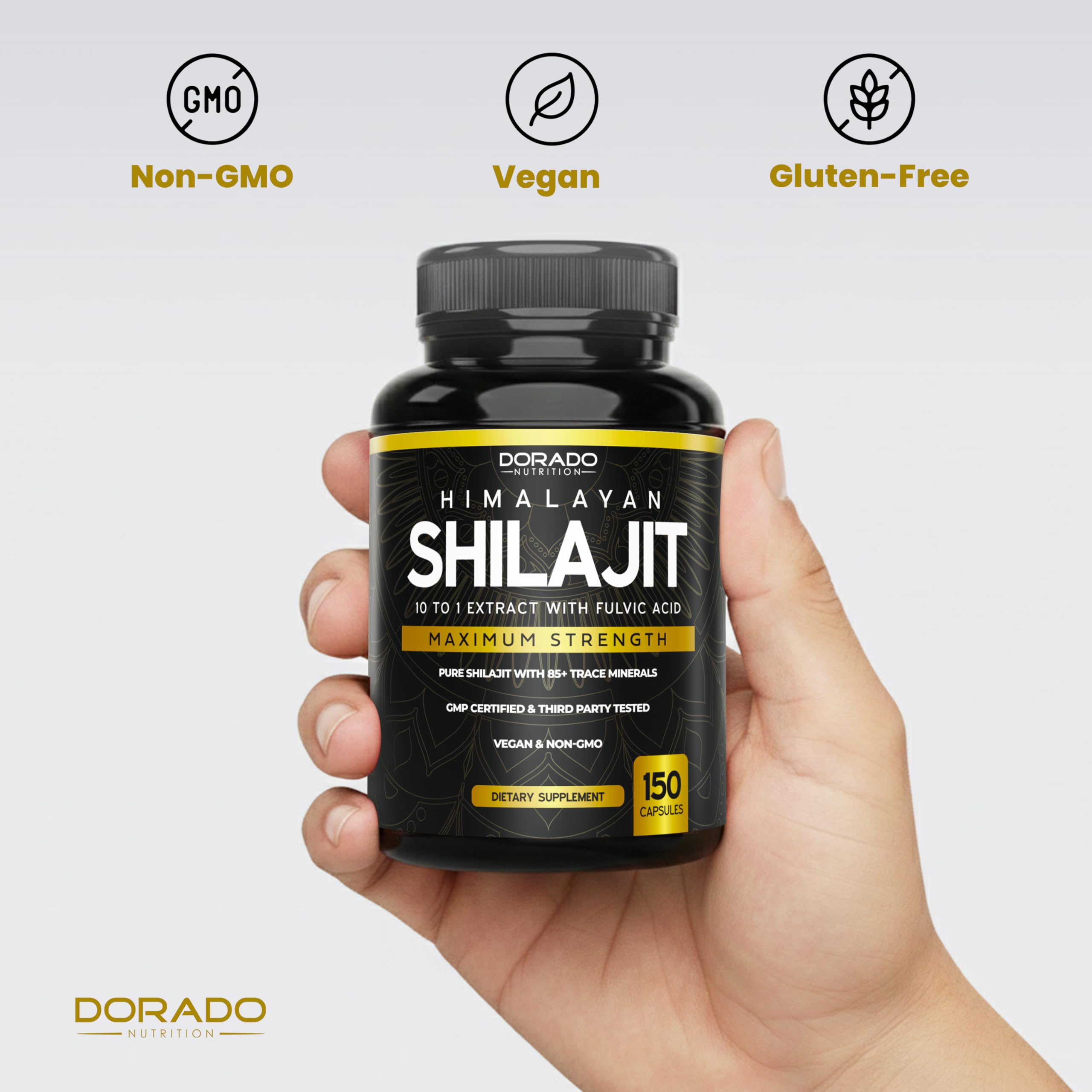 DORADO NUTRITION materia prima cruda que muestra origen mineral natural