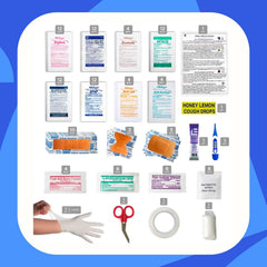 DormDoc vendajes y gasas en primer plano mostrando calidad y variedad