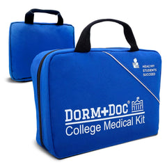 DormDoc estuche frontal azul compacto que facilita el transporte y almacenamiento