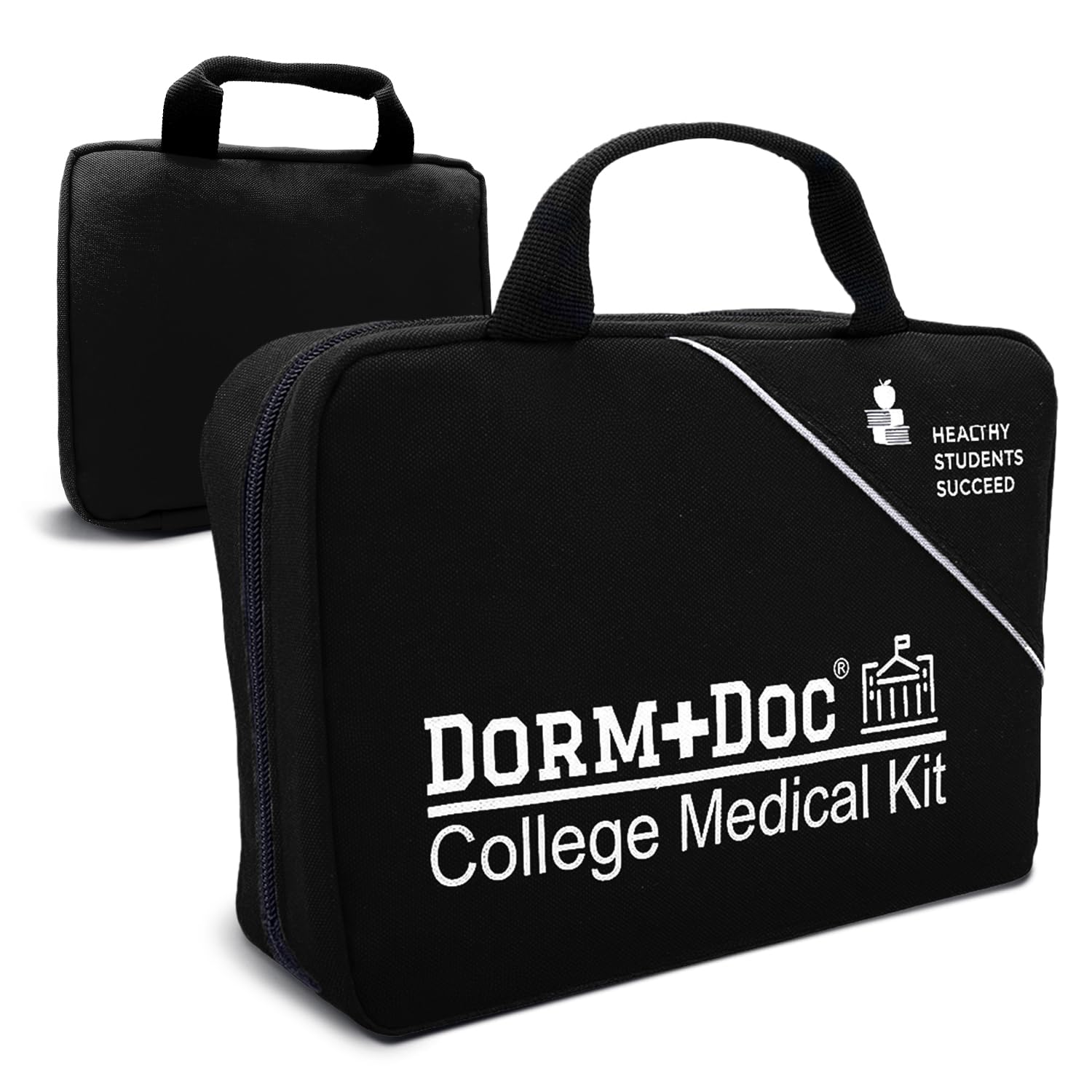 DormDoc estuche frontal negro, transporte fácil y seguro