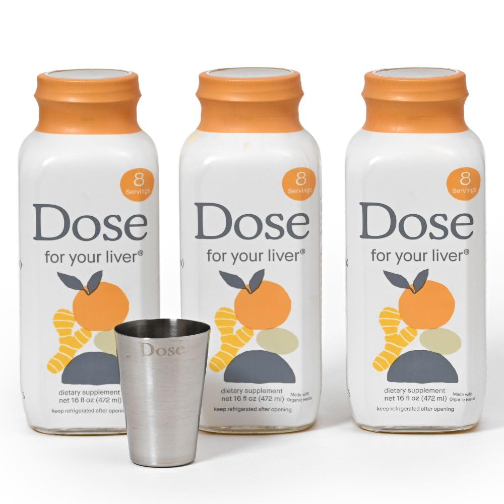 Dose for Your Liver vista frontal del pack que destaca envases y marca, soporte de almacenamiento