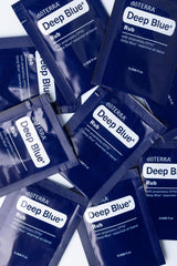 doTERRA etiqueta e ingredientes de Deep Blue Rub destacando aceites esenciales
