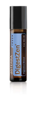 doTERRA roll-on DigestZen Touch frontal, práctico para llevar y usar
