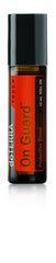 doTERRA On Guard Touch roll on 10 mL vista frontal con envase práctico y protección aromática