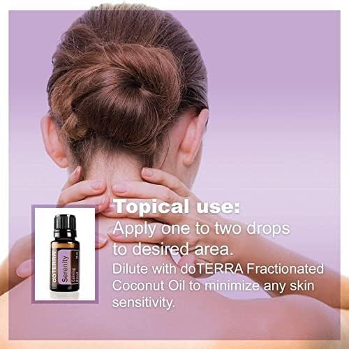 doTERRA Serenity textura de la gota mostrando concentración y pureza
