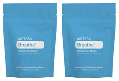 doTERRA Breathe frente del paquete mostrando diseño y cantidad en frascos