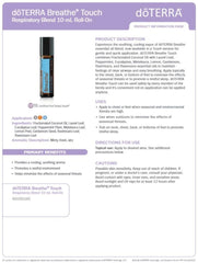 dōTERRA Breathe Touch en ambiente de dormitorio creando un entorno relajante