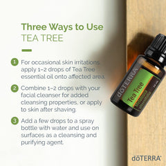 doTERRA Melaleuca etiqueta detallada con información clara del producto