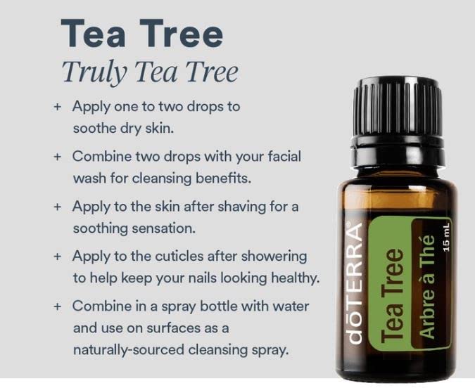 doTERRA Melaleuca junto a objetos para comparar tamaño 15 mL