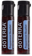 doTERRA pack frontal con beadlets de menta, transporte fácil y frescura inmediata