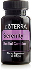 doTERRA envase Serenity Softgels mostrando frontal y etiqueta clara, facilita identificación