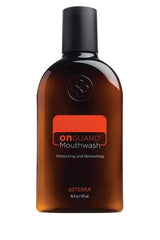 doTERRA On Guard enjuague frente del empaque, limpieza natural visible