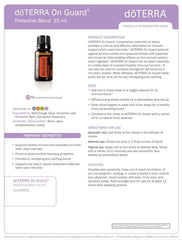doTERRA On Guard rodeado de naranja clavo canela eucalipto romero