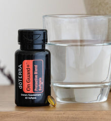 doTERRA textura de softgel On Guard+ brillo que facilita deglución