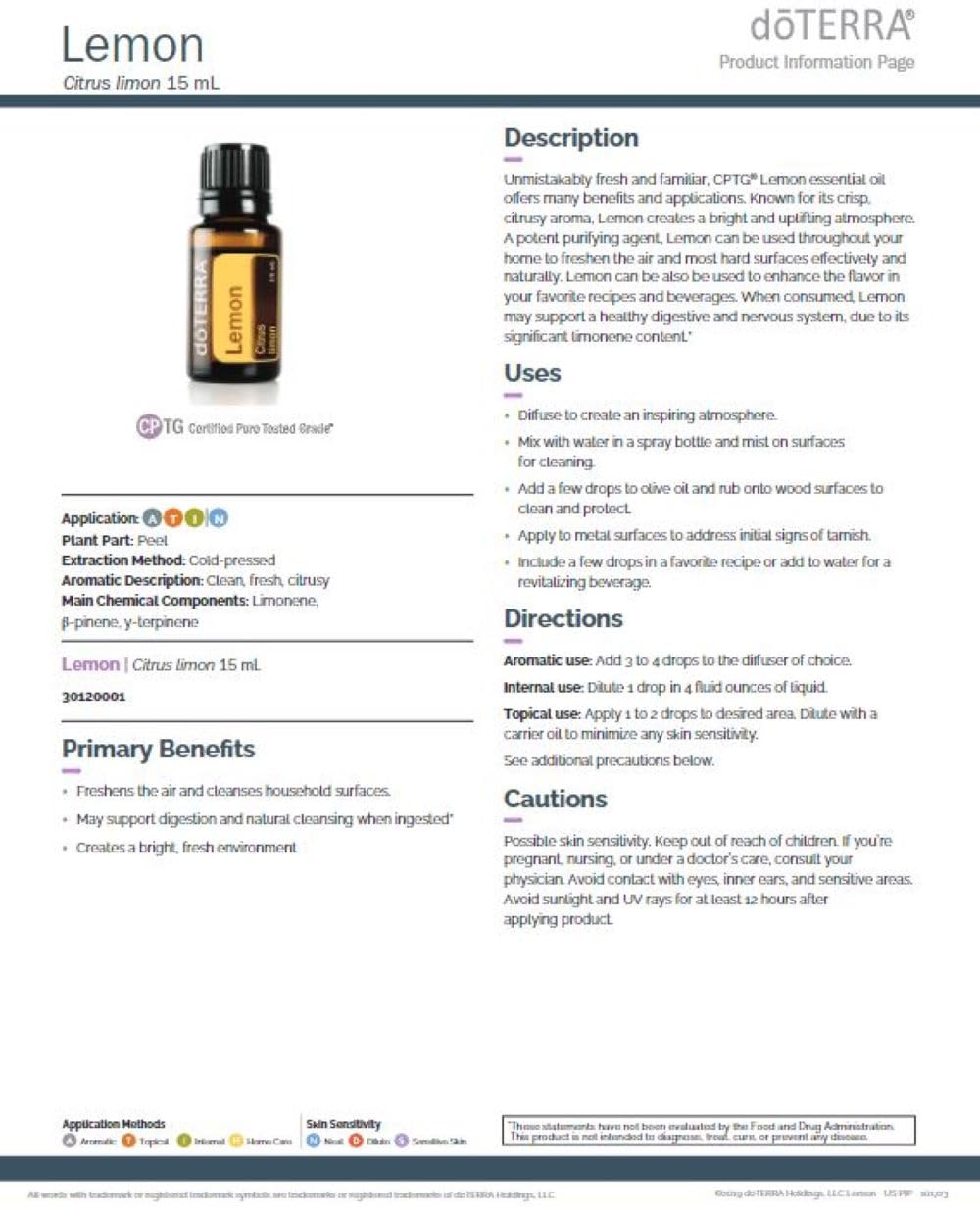 doTERRA lemon mezclado en limpiador casero para superficies seguras