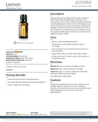 doTERRA lemon mezclado en limpiador casero para superficies seguras