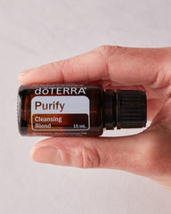 doTERRA Purify en atomizador casero lista para limpiar encimeras