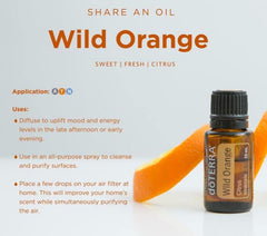doTERRA Wild Orange en difusor llenando habitación con aroma fresco