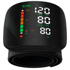 Double love vista frontal del monitor de muñeca con pantalla LED clara para lecturas rápidas