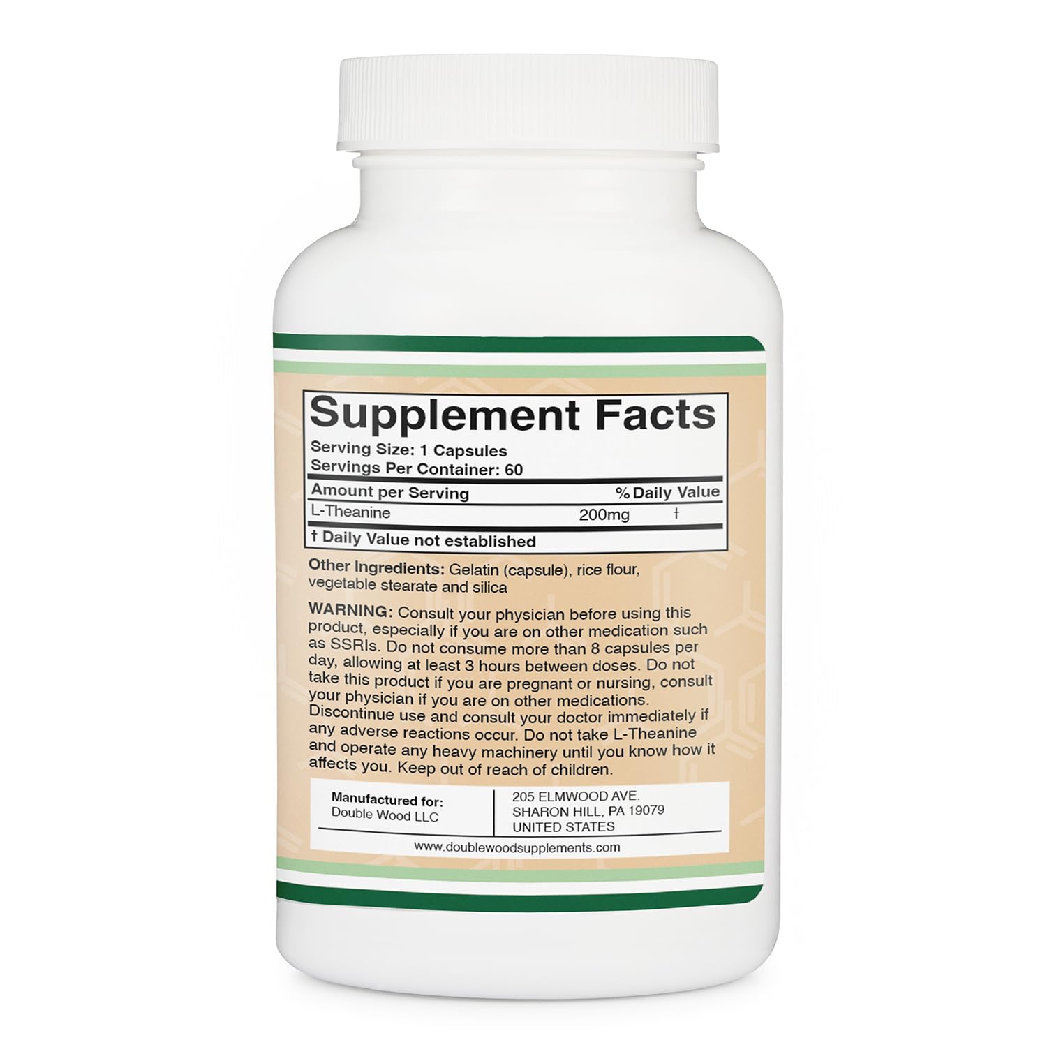 Double Wood cápsula en primer plano evidenciando formulación pura y dosificación