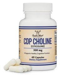 Double Wood CDP Choline frente del envase mostrando el etiquetado y beneficios