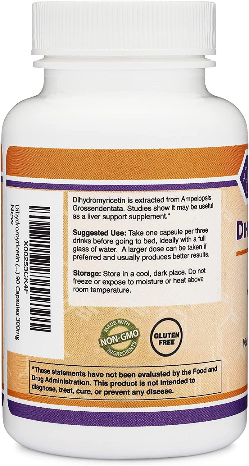 Double Wood etiqueta con datos nutricionales y pruebas de calidad visibles