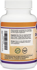 Double Wood etiqueta con datos nutricionales y pruebas de calidad visibles