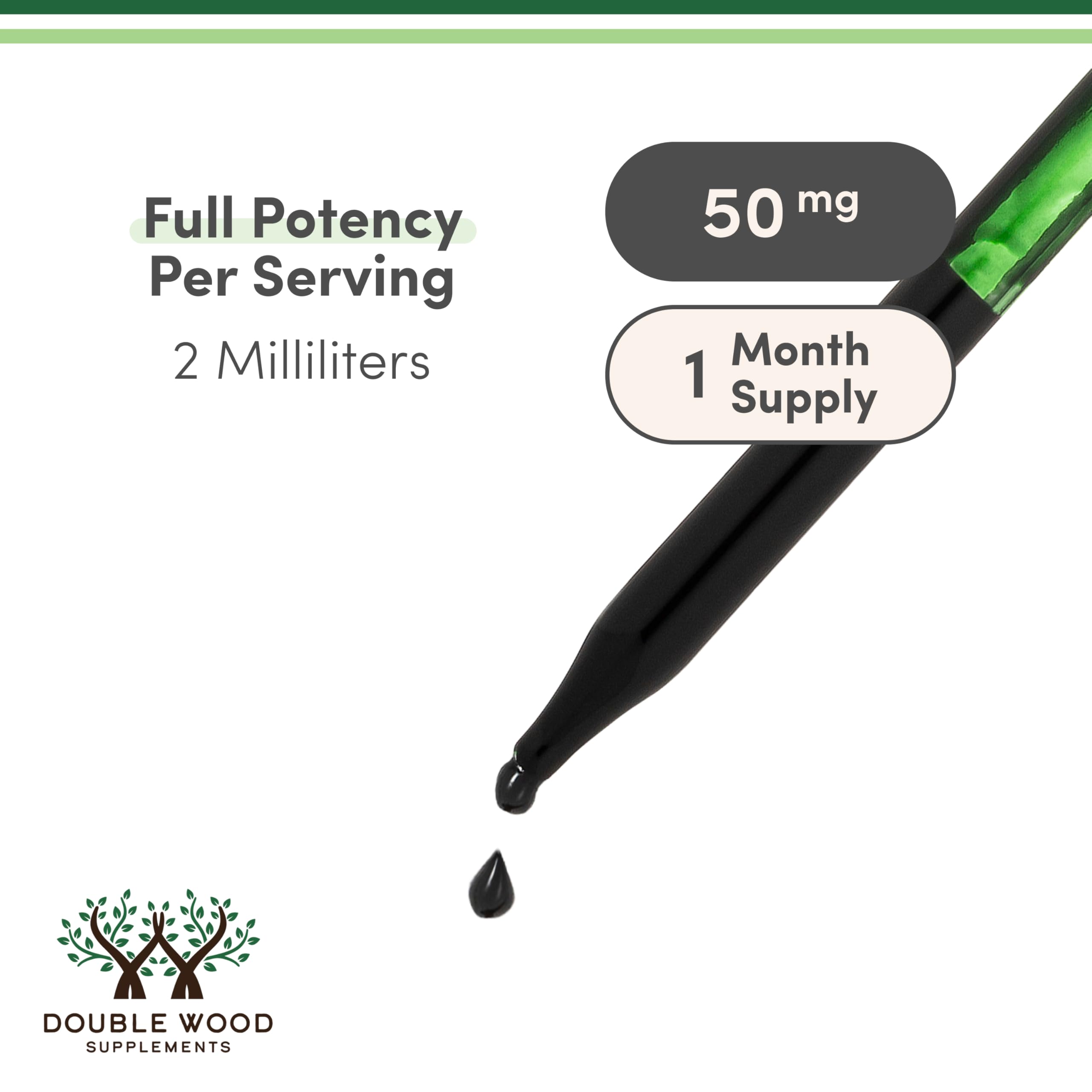 Primer plano de la etiqueta Double Wood con información de ingredientes y pruebas, tranquilidad de calidad