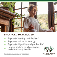 Double Wood etiqueta con información nutricional y dosificación visible