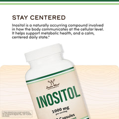 Double Wood inositol etiqueta nutricional, transparencia y datos