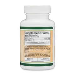 Double Wood Supplements primer plano de tableta para apreciar textura y tamaño