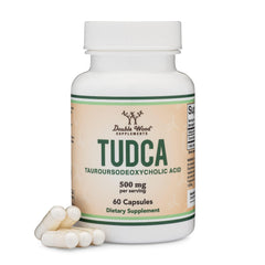 Double Wood TUDCA vista frontal del envase con claridad y confianza