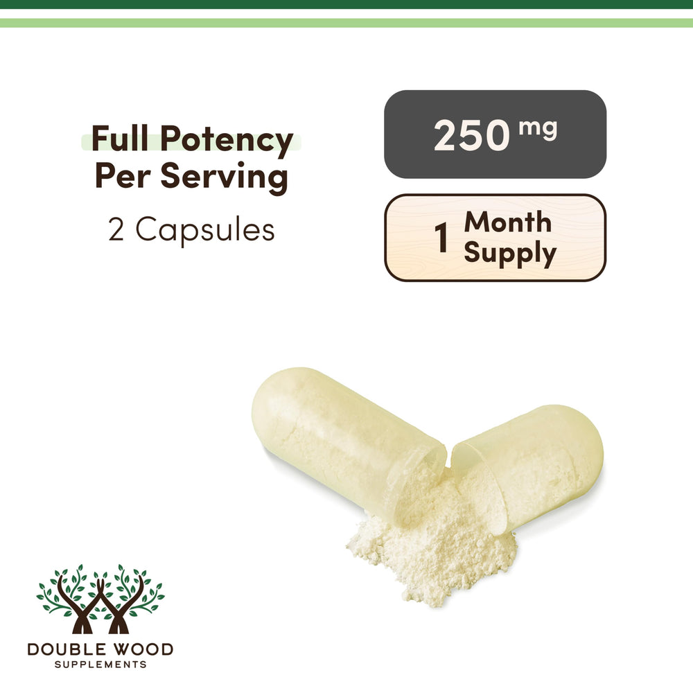Double Wood Supplements cápsulas junto a rutina matutina para uso cotidiano